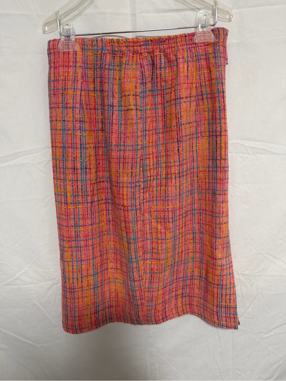 Anne Crimmins Pink Plaid Tweed Skirt Set - Picture 7 of 11